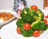 ブロとトマトとチーズのポテサラツリー作り方4写真