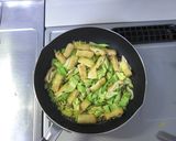 ☆キャベツと油揚げのさっと卵とじ☆作り方3写真