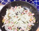 本日のまかない。シーフード旨塩焼きそば作り方3写真