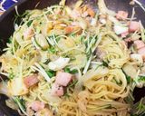本日のまかない。シーフード旨塩焼きそば作り方5写真