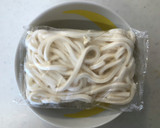 ５分で簡単♪ねぎ塩カルビの焼きうどん作り方1写真
