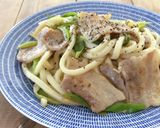 ５分で簡単♪ねぎ塩カルビの焼きうどん作り方4写真