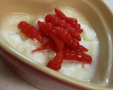 正月明けに☆蜂蜜ヨーグルトにチョロギ乗せ作り方6写真