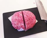 バレンタインに綺麗なハートのハンバーグ作り方1写真