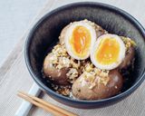 やみつき黒酢味玉作り方5写真