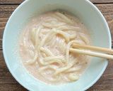 5分で簡単！とろ〜り明太くりーむうどん作り方4写真