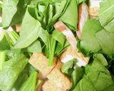 簡単！ほうれん草と厚揚げの塩麹炒め作り方1写真