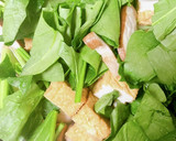 簡単！ほうれん草と厚揚げの塩麹炒め作り方1写真