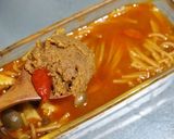 豆板醤と麹味噌のミートソースパスタ作り方2写真