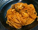 豆板醤と麹味噌のミートソースパスタ作り方3写真