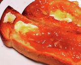 バターたっぷりジャムトースト作り方4写真