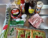 糖質オフ♪にんにくの芽入豚キムチ焼きそば作り方2写真