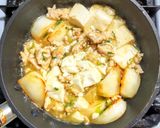 鶏ひき肉と蕪と豆腐のそぼろあんかけ作り方7写真