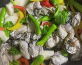牡蠣の赤味噌炒め作り方4写真