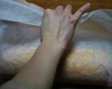 矢羽根模様のロールケーキ作り方26写真