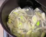 豆苗とネギの中華風かきたまスープ作り方3写真
