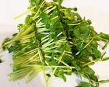 豆苗とネギの中華風かきたまスープ作り方1写真