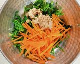 ほうれん草とツナとにんじんのサラダ作り方5写真