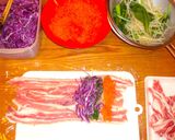 豚肉カラフル巻き❤濃厚味噌ソースで作り方2写真