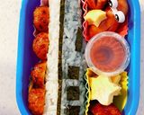 男の子キャラ弁♪かんたん新幹線♪はやぶさ作り方5写真