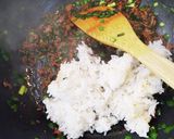 ニラとひき肉チャーハン作り方4写真