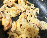 簡単！鶏肉とレンコンの塩しょうゆ炒め作り方3写真