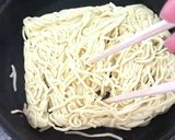 水菜焼きそば　賛否両論レシピやってみた作り方2写真