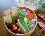 簡単おつまみ★ウインナー棒餃子作り方8写真