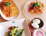 お弁当★レンジだけ簡単小松菜✕ソーセージ作り方4写真
