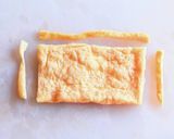 鶏の唐揚げキムチーズ油揚げピザ作り方1写真