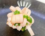 ハムときゅうりのお花作り方12写真