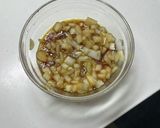 青菜とゆで鷄の玉ねぎそーす作り方1写真