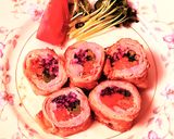 豚肉カラフル巻き❤濃厚味噌ソースで作り方10写真