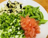 彩り夏野菜のラタトゥイユ風煮込み&焼き餅作り方2写真