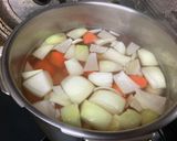 ホッコリ肉だんごとキャベツのスープ作り方2写真