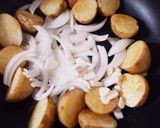 簡単♪バジルポテトの生ハムパクチー和え作り方4写真
