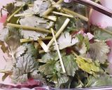 簡単♪バジルポテトの生ハムパクチー和え作り方8写真