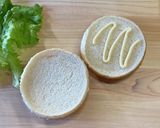 缶詰で！焼き鳥と卵マヨサンド（バーガー）作り方2写真