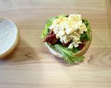 缶詰で！焼き鳥と卵マヨサンド（バーガー）作り方6写真