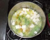 豆腐白菜スープ♪簡単ストレス解消に薬膳作り方9写真