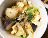 レンジ肉無豆腐きな粉味噌煮味野菜炒め作り方18写真