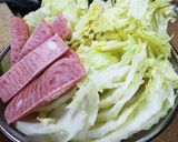 紀久夫「オッス」の白菜煮(材料5つ)作り方1写真