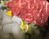 「下仁田ねぎ」と牛肉のゆず煮作り方3写真