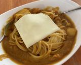 余ったクリームシチューで作るカレーパスタ作り方4写真