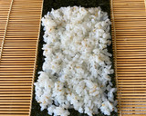 今日のお弁当3覚書　お漬物で海苔巻風作り方4写真
