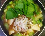 毛ガニと絹ごし豆腐のあんかけ作り方5写真