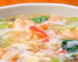 毛ガニと絹ごし豆腐のあんかけ作り方7写真