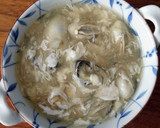 牡蠣の中華風スープ作り方5写真