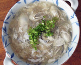 牡蠣の中華風スープ作り方6写真