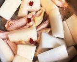 しみしみ大根と鶏手羽中の味噌煮♪作り方2写真